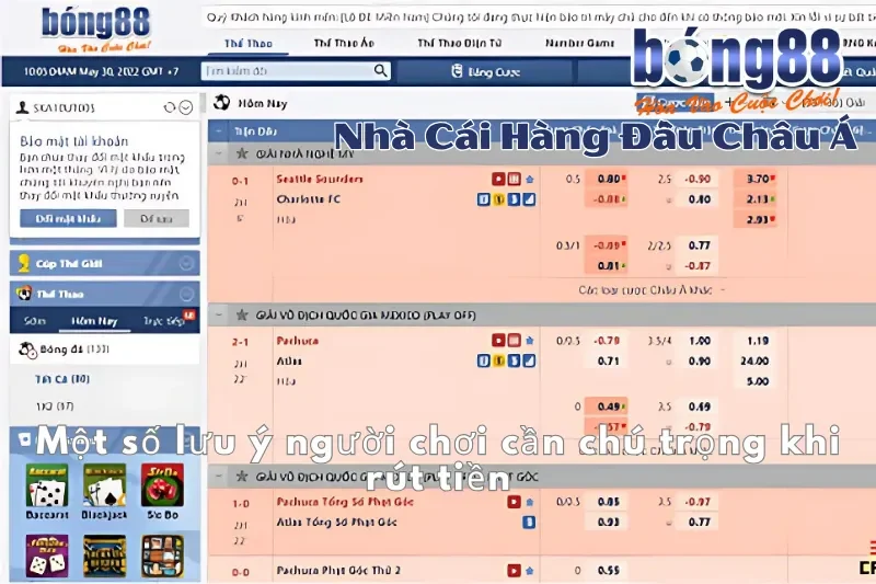 Rút Tiền Bong88: Điều Kiện, 4 Bước, Khung Giờ Nhanh Nhất & 5 Lý Do Bị Từ Chối 4 Lưu ý quan trọng khi rút tiền Bong88